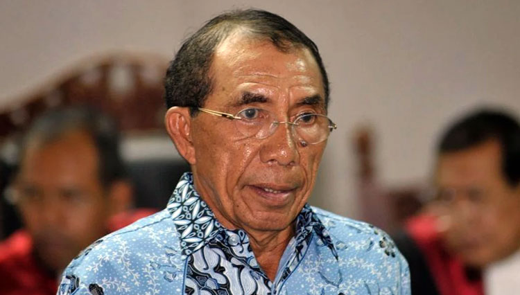 Politisi Senior Partai Demokrat, Max Sopacua (Foto: ANTARA/Yudhi Mahatma)