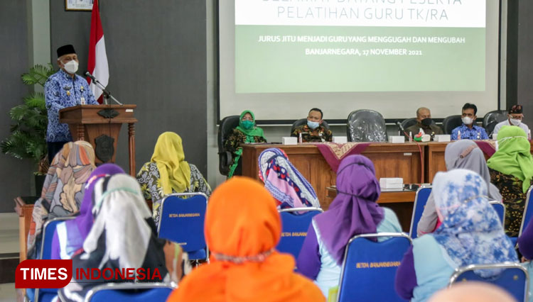 Pelatihan Guru TK dan RA di Sasana Bhakti Praja Setda Banjarnegara (FOTO : Kominfo for TIMES Indonesia)