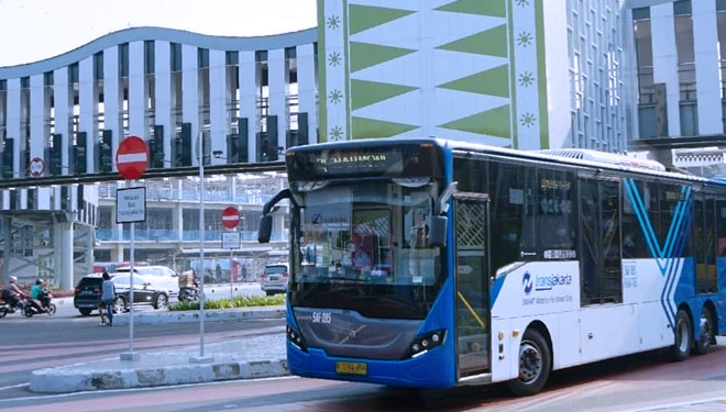 Transjakarta mengoperasikan kembali rute Epicentum - Kota Kasablanka (6Q). (FOTO: dok Transjakarta)