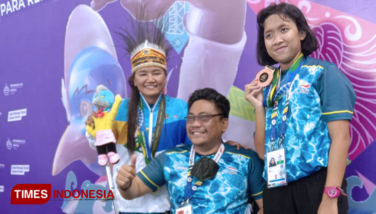 Atlet Majalengka meraih medali emas, perak dan perunggu pada Peparnas XVI tahun 2021 Papua. (FOTO: NPCI Jabar for TIMES Indonesia)