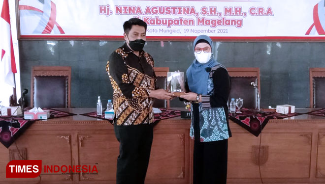 Kunjungan Bupati Indramayu Nina Agustina Dai Bachtiar ke Kabupaten Magelang.(Foto: Muhamad Jupri/TIMES Indonesia)