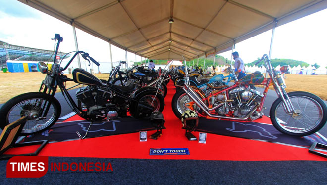 Mandalika Motor Custom Show turut memeriahkan WSBK Mandalika 2021. Foto : Tria Adha/ TIMES Indoensia