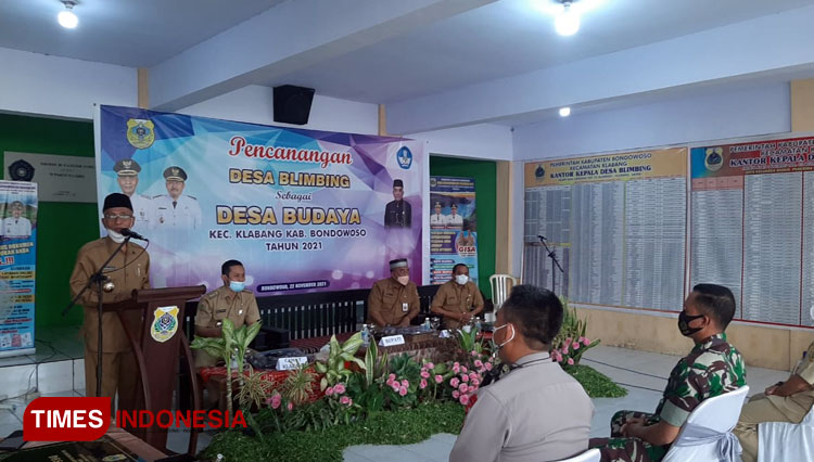 Pencanangan Desa Blimbing Kecamatan Klabang sebagai desa budaya (FOTO: Moh Bahri/TIMES Indonesia).