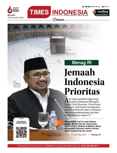 Edisi Selasa, 23 November 2021: E-Koran, Bacaan Positif Masyarakat 5.0