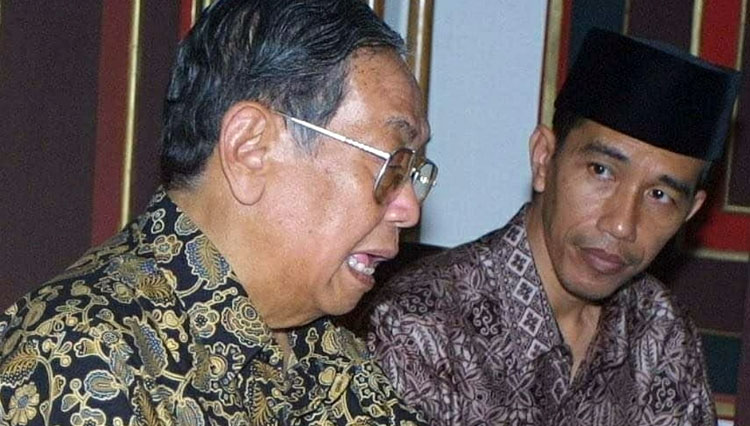 Gus Dur saat masih hidupnya dengan Presiden RI Jokowi. (FOTO: dok Gus Durian)