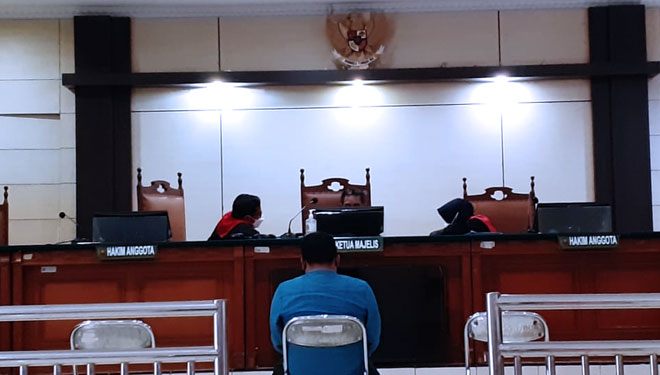 Suasana sidang kasus ujaran kebencian bernada SARA di PN Semarang. (Dok. Humas PN Semarang) 