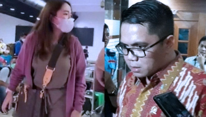 Anggota Komisi III DPR RI, Arteria Dahlan dan ilustrasi saat cekcok dengan Perempuan di Bandara (foto: Dokumen/Ok Zone)