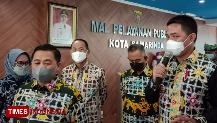 Wali Kota Samarinda, Andi Harun menjelaskan tentang MPP (foto Iqbal/TIMES Indonesia) 