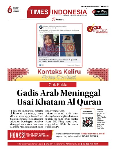 Edisi Jumat, 26 November 2021: E-Koran, Bacaan Positif Masyarakat 5.0