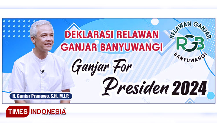 Flyer Ganjar Pranowo Capres 2024 yang beredar di Banyuwangi (FOTO: Panpel Deklarasi For TIMES Indonesia)