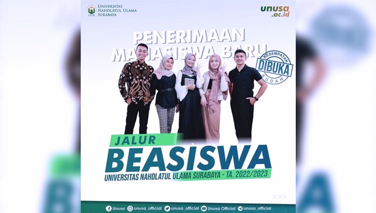 Poster Beasiswa Unusa. (Foto: instagram Unusa)