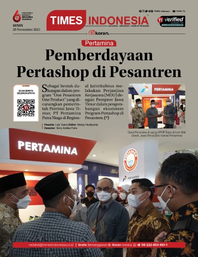 Edisi Senin, 29 November 2021: E-Koran, Bacaan Positif Masyarakat 5.0 