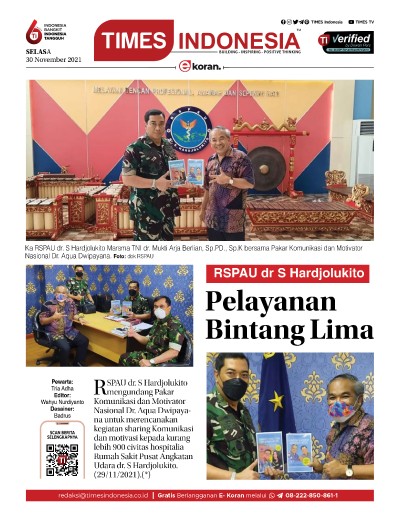 Edisi Selasa, 30 November 2021: E-Koran, Bacaan Positif Masyarakat 5.0
