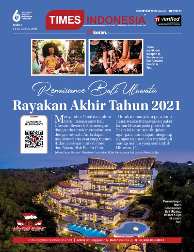 Edisi Rabu, 1 Desember 2021: E-Koran, Bacaan Positif Masyarakat 5.0