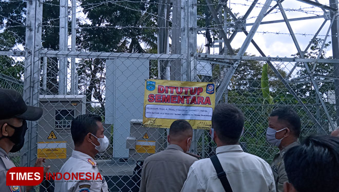 Belum Kantongi Izin, Menara Telekomunikasi di Pintusinga Disegel Satpol PP Kota Banjar