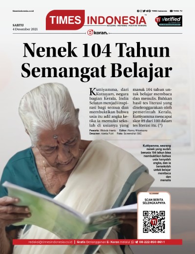 Edisi Sabtu, 4 Desember 2021: E-Koran, Bacaan Positif Masyarakat 5.0