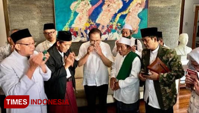 Dr Rizal Ramli bersama para ulama Nahdliyin.(Dok.TIMES Indonesia)