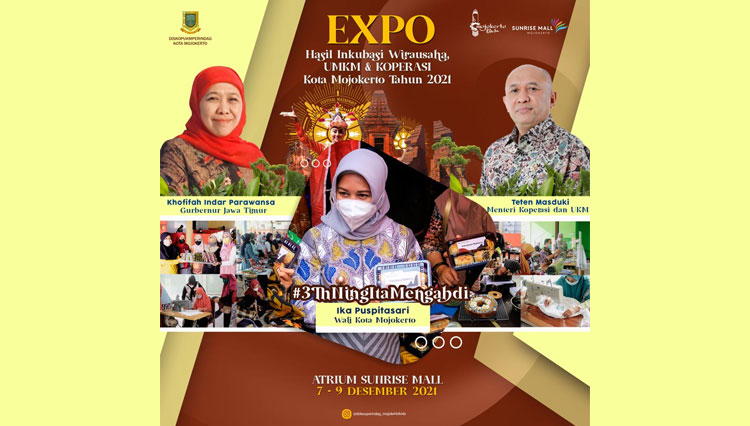 Dihadiri Gubernur, Gebyar Expo UMKM Khas Kota Mojokerto Digelar 7-9 Desember