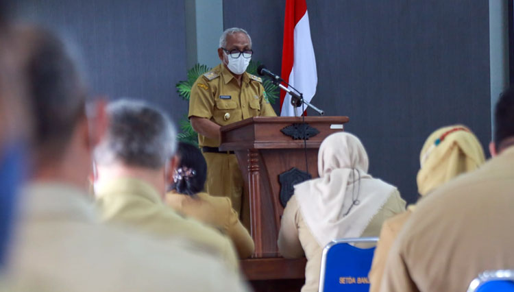 Plh Bupati Banjarnegara Minta Seluruh OPD Kompak Menyusun LPPD 2021