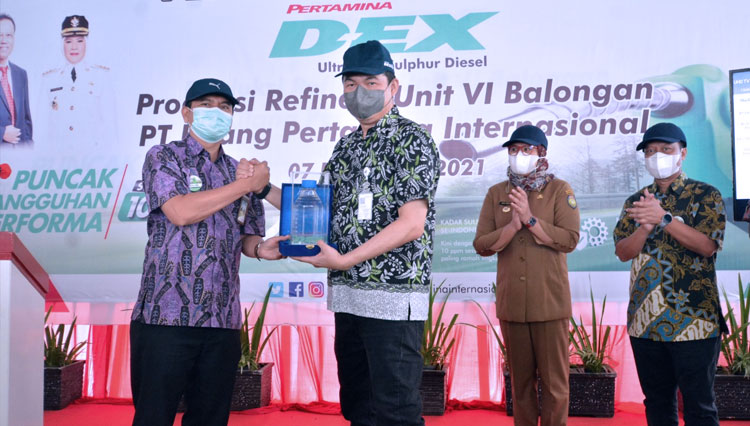 Peluncuran Pertamina Dex 10 ppm di Indramayu. (FOTO: Pertamina)
