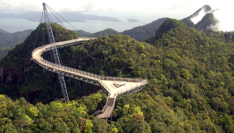 Jembatan langit Langkawi Malaysia. (Foto: Dok.Wikipedia)