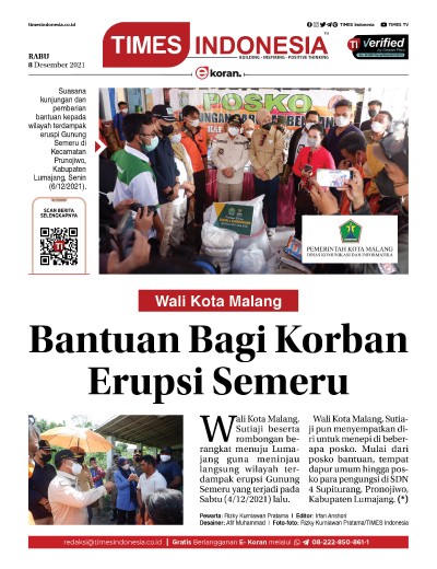 Edisi Rabu, 8 Desember 2021: E-Koran, Bacaan Positif Masyarakat 5.0
