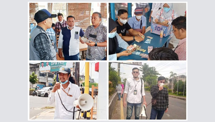 Peduli Korban Erupsi Gunung Semeru, PWI Kota Lubuklinggau Turun ke Jalan Galang Dana