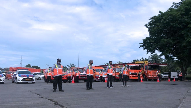 Persiapan petugas untuk Nataru.(Foto: Astra Infra)