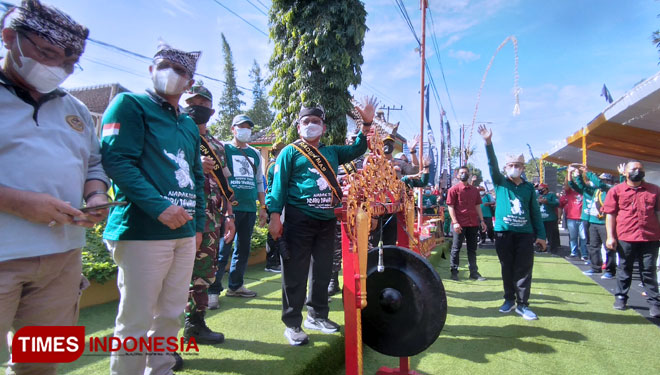 Wakil Bupati Banyuwangi melaunching Kecamatan Kabat menjadi sentra wisata edukasi sejarah (Foto: Hafid Nurhabibi/TIMES Indonesia)