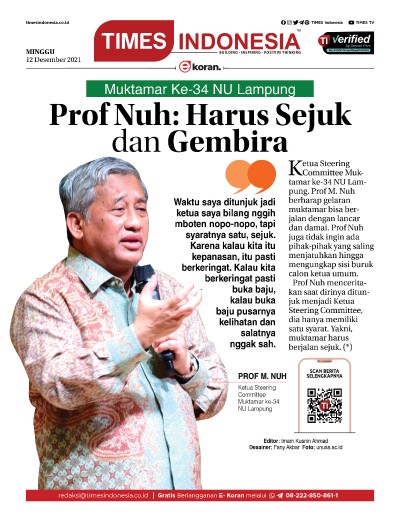 Edisi Minggu, 12 Desember 2021: E-Koran, Bacaan Positif Masyarakat 5.0