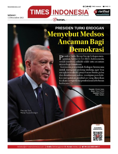 Edisi Minggu, 12 Desember 2021: E-Koran, Bacaan Positif Masyarakat 5.0