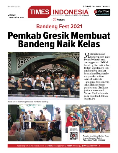 Edisi Minggu, 12 Desember 2021: E-Koran, Bacaan Positif Masyarakat 5.0