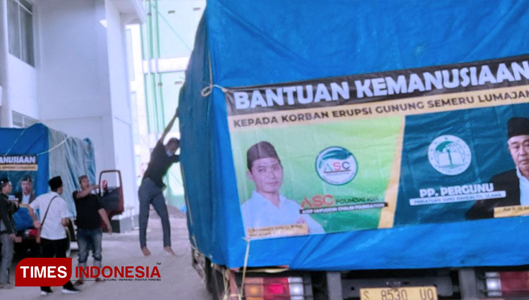Gus Barra Berangkatkan Bantuan Logistik Aksi Kemanusiaan untuk Semeru