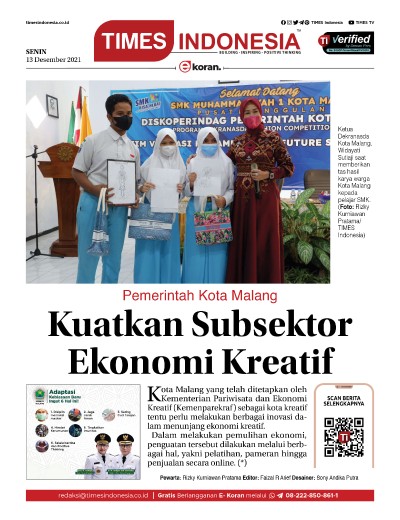 Edisi Senin, 13 Desember 2021: E-Koran, Bacaan Positif Masyarakat 5.0 