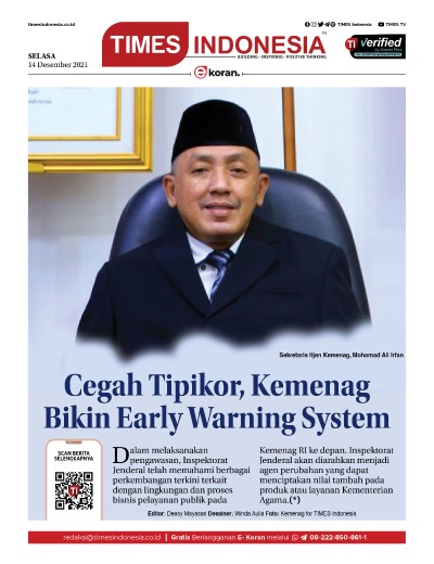 Edisi Selasa, 14 Desember 2021: E-Koran, Bacaan Positif Masyarakat 5.0