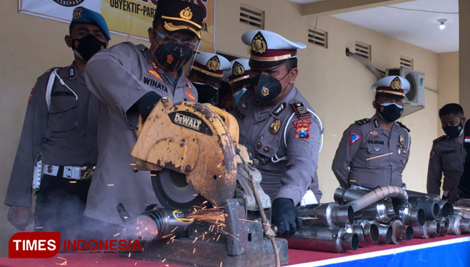 Catat, Pakai Knalpot Brong Bisa Kena Tilang Polres Ngawi