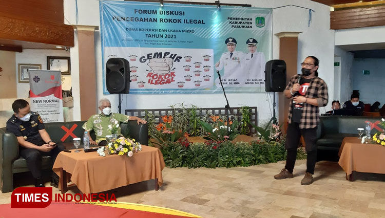 Upaya bea cukai untuk sosialisasi gempur rokok ilegal (Foto: Bea Cukai Pasuruan for TIMES Indonesia)
