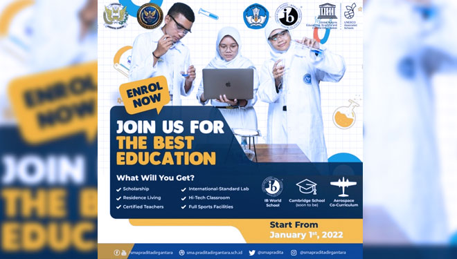 MA Pradita Dirgantara Buka Penerimaan Siswa Baru
