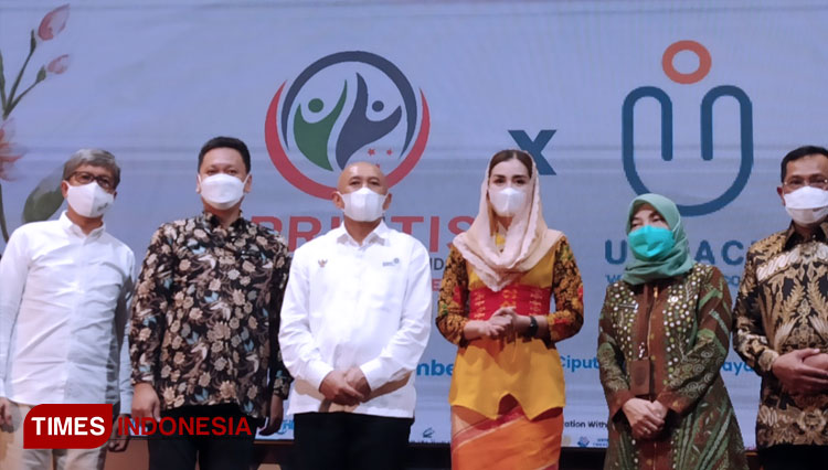 Launching UPRINTIS Indonesia di Ciputra World Surabaya, Rabu (22/12/2021). (FOTO: Lely Yuana/TIMES Indonesia)