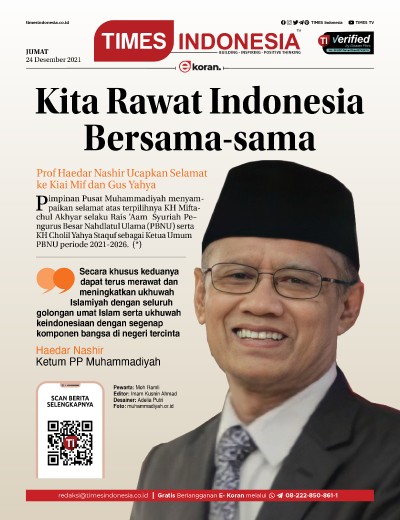 Edisi Jumat, 24 Desember 2021: E-Koran, Bacaan Positif Masyarakat 5.0