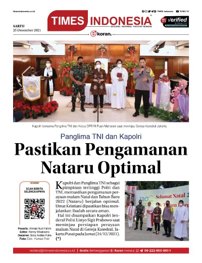 Edisi Sabtu, 25 Desember 2021: E-Koran, Bacaan Positif Masyarakat 5.0