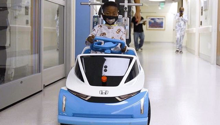 Honda meluncurkan mobil listrik Shogo untuk pasien anak di rumah sakit. (FOTO: Honda)