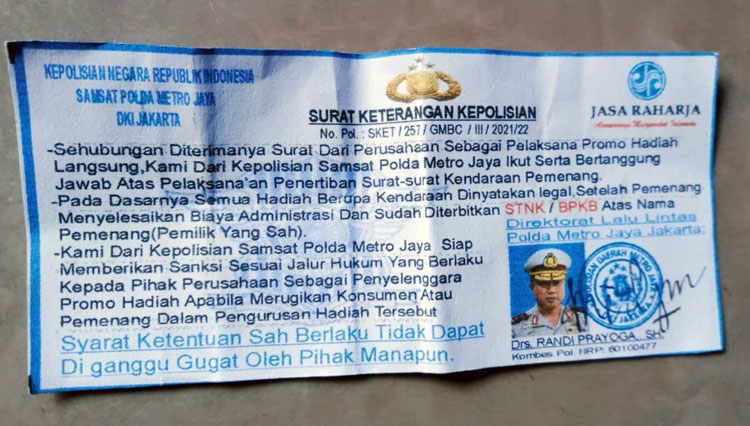 Penipuan Gebyar Boncabe b