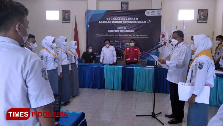 Pengurus Forum Remaja Palang Merah Indonesia (Forpis) PMI Banjarnegara masa bakti 2022-2023 dikukuhkan. (FOTO : Humas PMI for TIMES Indonesia)