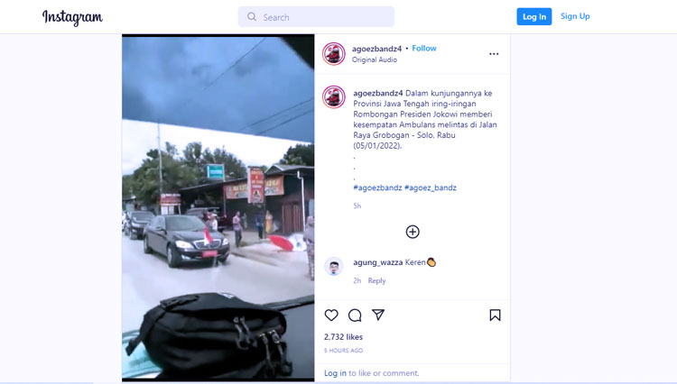 Viral Rombongan Presiden RI Beri Jalan Ambulans di Jateng