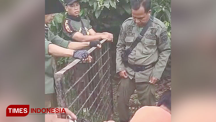 TIM BKSDA Lahat memasang Box Trap untuk menangkap beruang yang sudah masuk ke pemukiman warga Dusun Belumai (Foto: Asnadi/TIMES Indonesia)