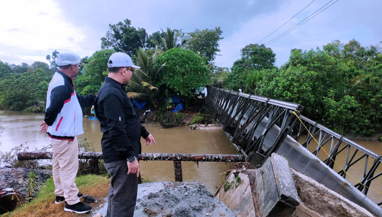 Putus Akibat Banjir, DPRK Simeulue Desak Pemerintah Aceh Segera Perbaiki Jembatan Lalla