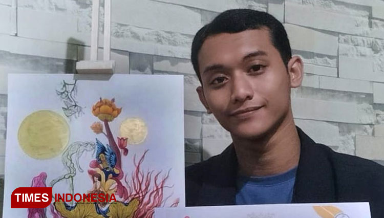 Talenta Mahasiswa Biologi Unisma Malang, Lukisan Karya Maulana