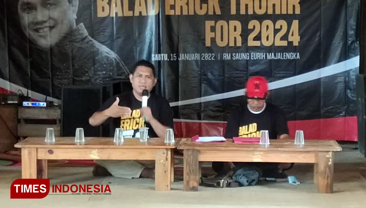 Relawan Balad Erick Thohir Deklarasi Capres 2024 di Majalengka