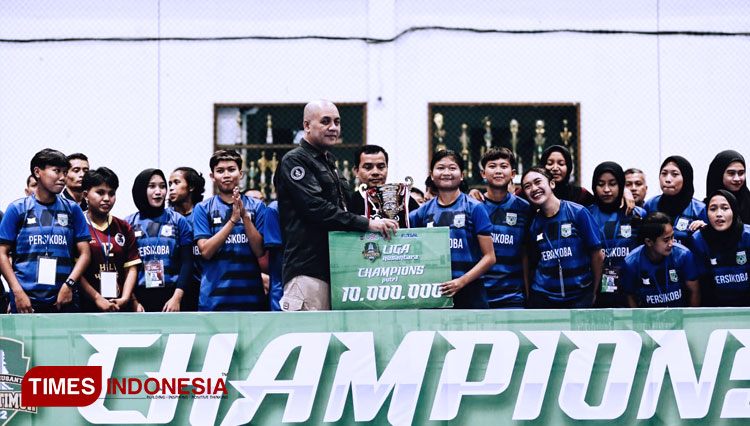 Luar Biasa, KWB Putri Futsal Club Juarai Liga Nusantara Jatim